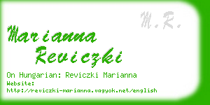 marianna reviczki business card